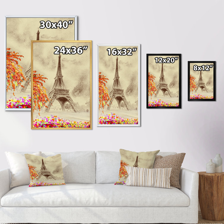 House of Hampton® Summer Paris France Eiffel Tower III Framed On Canvas